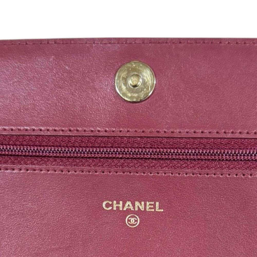 CHANEL Authentic Red Caviar Leather Wallet - Picture 13 of 13